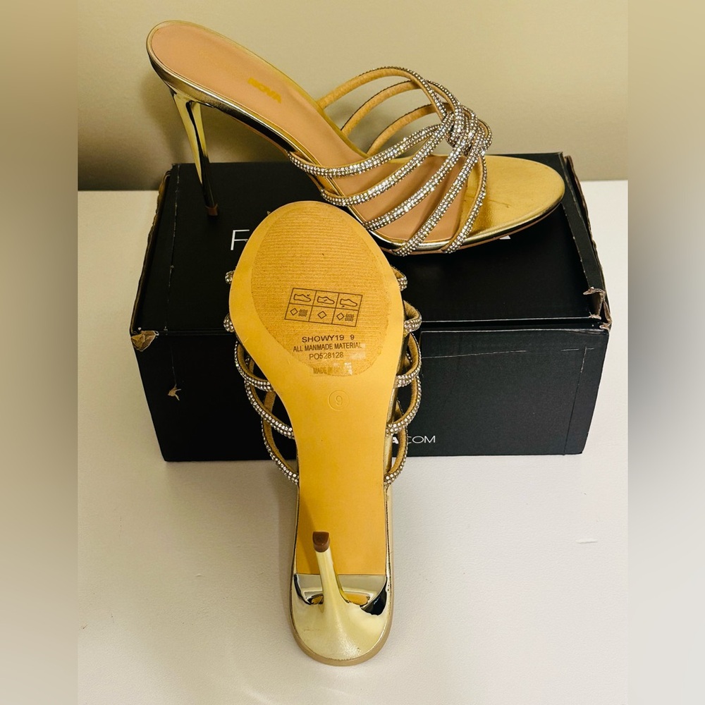 Gold heels